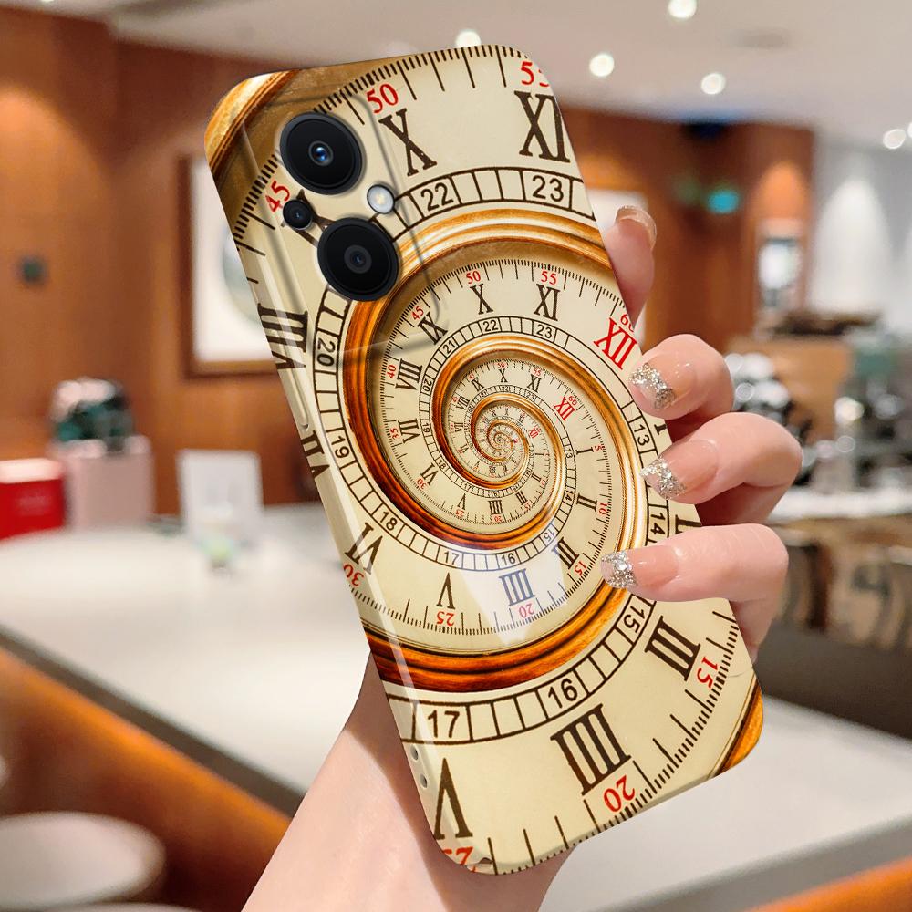 All-inclusive Film Handyhülle Cartoon Mode Design Hartschale Vollabdeckung Kameraschutzhülle für OPPO A60 A96 Reno12 Realme C53 C75