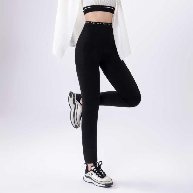 Autumn and Winter Cloud Pants Pure Cotton Shark Pants Seamless Yoga Pants Black Leggings Women's Outer Wear Nine-point Small Black Pants