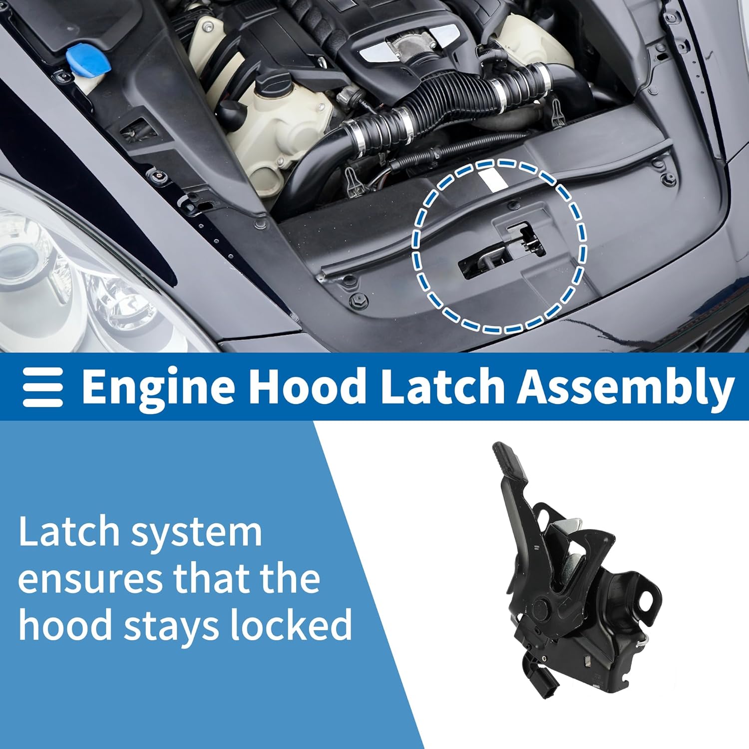 Hood Latch Assembly for Honda Accord 2.4L 3.5L 08-12 Engine Hood Latch Lock Release No.74120TA0A01/74120TA6A01/74120-TA0-A01/74120-TA6-A01/HO1234122