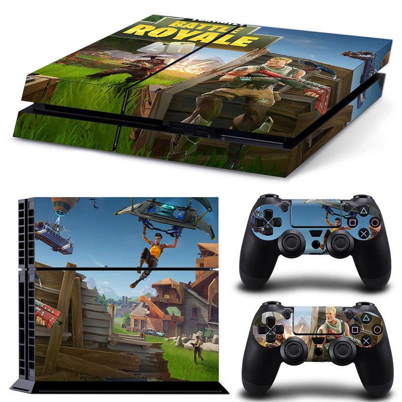 Fortnite Activity Console Stickers Designed for PS4 Anime Colour Decals Designed for PlayStation 4 Controller Gamepad Full Body Film Skin Children