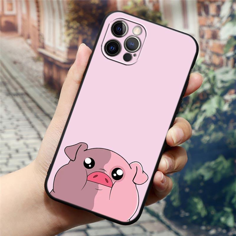 Cute Funny Gravity Falls Waddles Cartoon Phone Case For Apple iPhone 14 13 12 11 Pro Max 8 7 SE 2020 2022 XR XS Mini Plus Cover