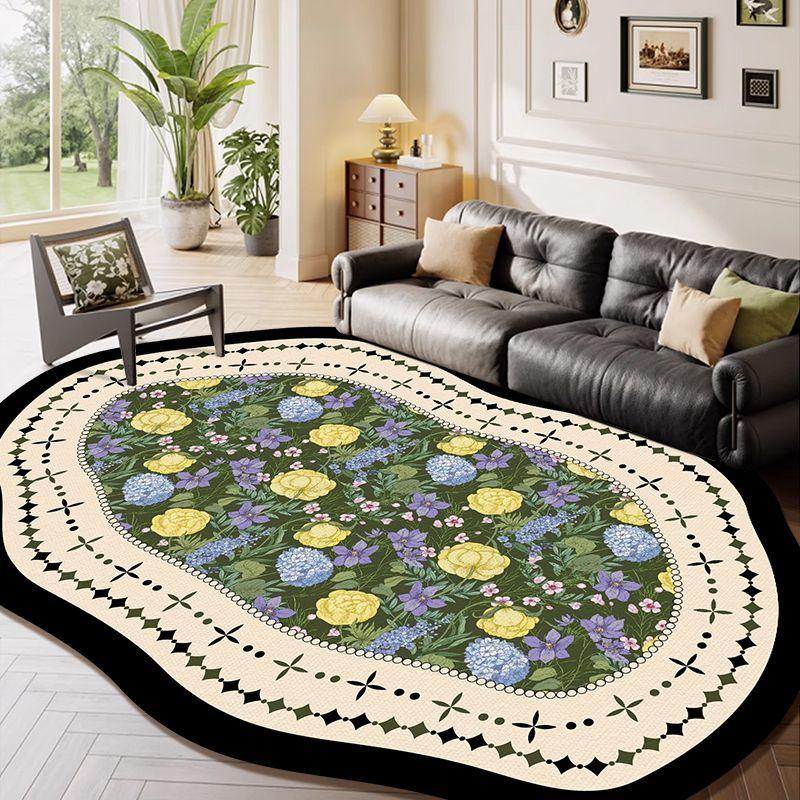 

Коврик Val Area - Современный скандинавский стиль, Мягкий и удобный вельвет, Машинная стирка, Нескользящий прочный напольный коврик для гостиной, спальни, игровой комнаты 80*120CM