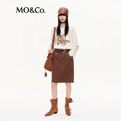 MO&Co. Cartoon Graphic Loose Fit Cotton T-shirt