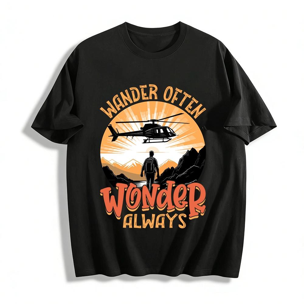 Wander Often Wonder AlwaysT Pure cotton T-shirt XXS