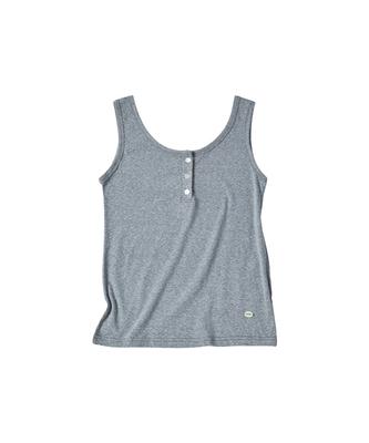 COMONINOZ W Flower Button Sleeveless [Gray]