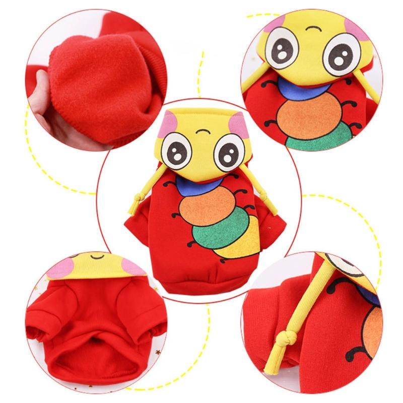 Multiple Type Christmas Halloween Pet Costume with Hood Set Cat Dogs Pullover Keep Warm Jumpsuit for Pet Cosplay Party