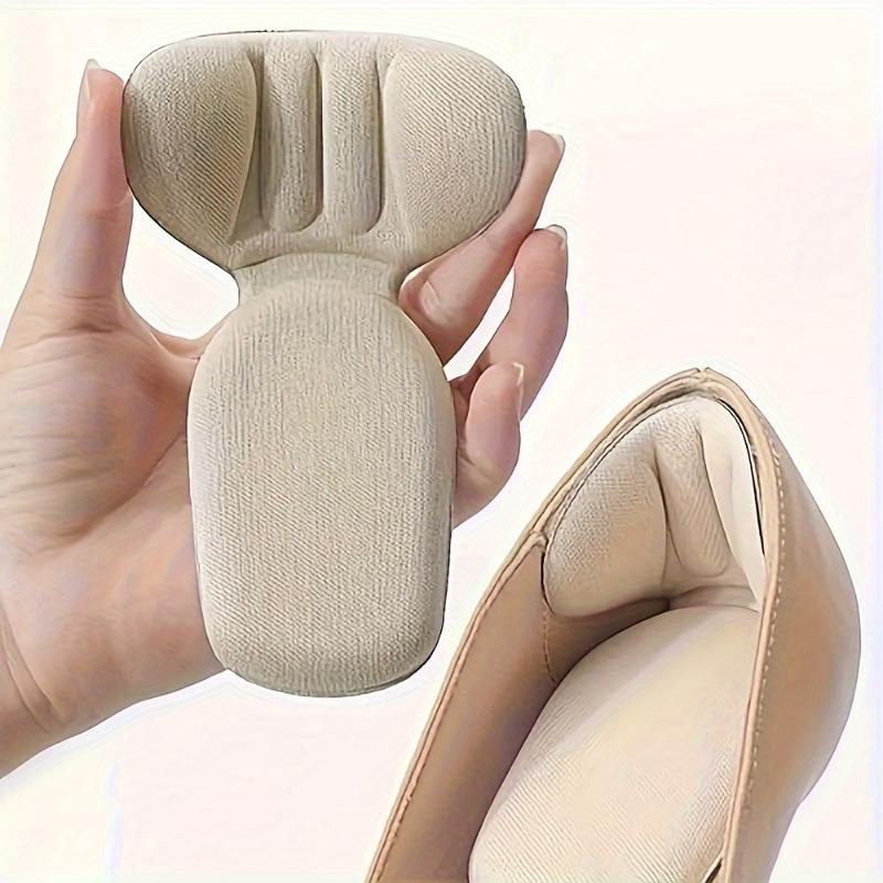 Double Thick Half-Inch T-Shaped Foam Heel Cushion And Heel Cup - High Heel Use, Non-Slip, Durable, Soft, Comfortable, Breathable