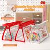 Cartoon Transparent Pen Bag Triangle Base Waterproof Pencil Case Cute Design Multi-functional Pen Pouch Students