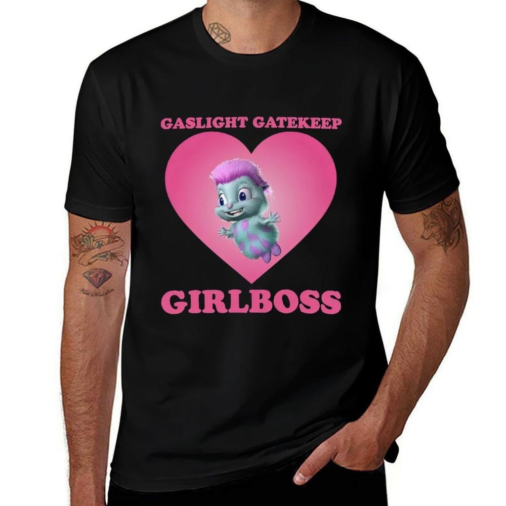 Gaslight Gatekeep Girlboss Bibbles Beliefs TShirt Casual Holiday Short Sleeve Tee