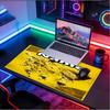 Custom Name Personalized Borussia Dortmund Pattern Mousepad, Laptop PC Desk Mat, Decorative Desk Mat for Home Keyboard Pad Gift