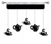 Kitchen curtain lambrequin with EKRAN openwork decorations Garland GLAMUR coffee 150