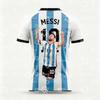 2026 Messi Argentina Team Football Jersey Match & Training Kit Summer Sports Men's T-Shirt Children's Clothing Tee Y2k Woman
