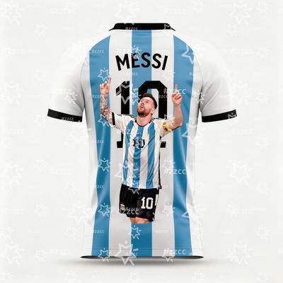 2026 Messi Argentinien Team Fußballtrikot Spiel- & Trainingsset Sommer Sport Herren T-Shirt Kinderkleidung T-Shirt Y2k Damen