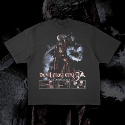 Devil May Cry 3 Tee, Retro Vintage 90s Classic Game Fan T Shirt Mens Womens Tees Top S-4XL