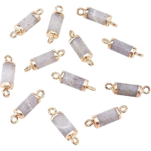 LiQunSweet 10 Pcs Genuine Amethyst Semi-Precious Gemstone Quartz Stone Heart Shape Pendants Bulk for Women Jewelry Necklace Making Findings