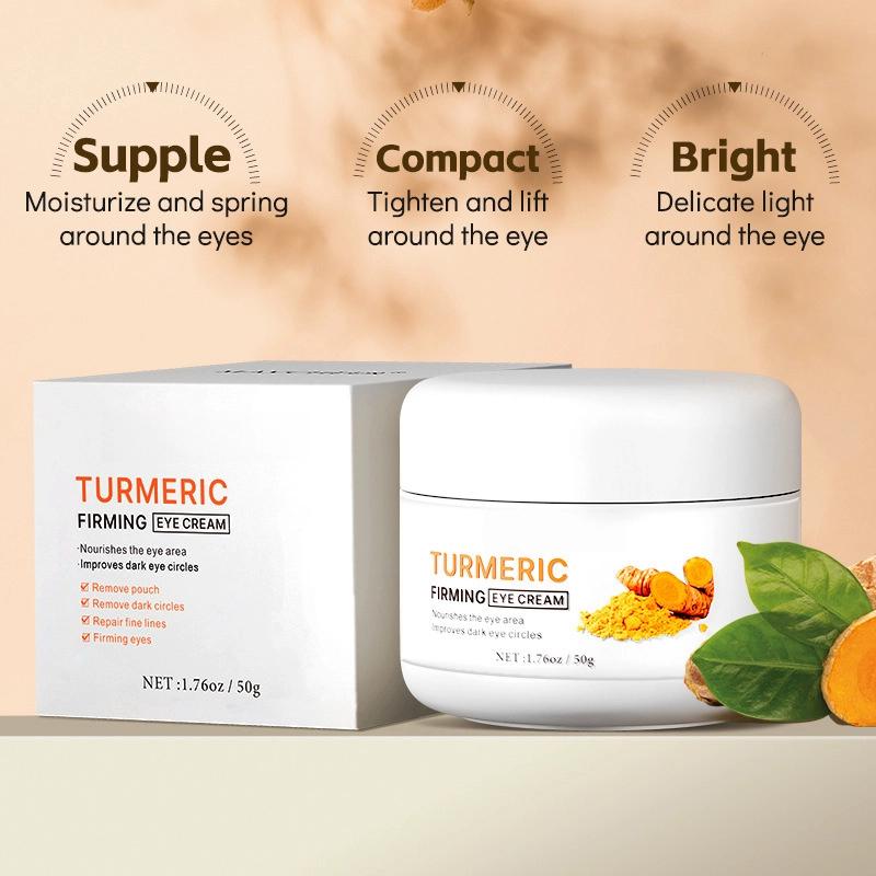 Cremă de ochi cu turmeric Desalinizarea liniilor fine Luminozitate Fermitate Anti-îmbătrânire Hidratantă și Iluminatoare