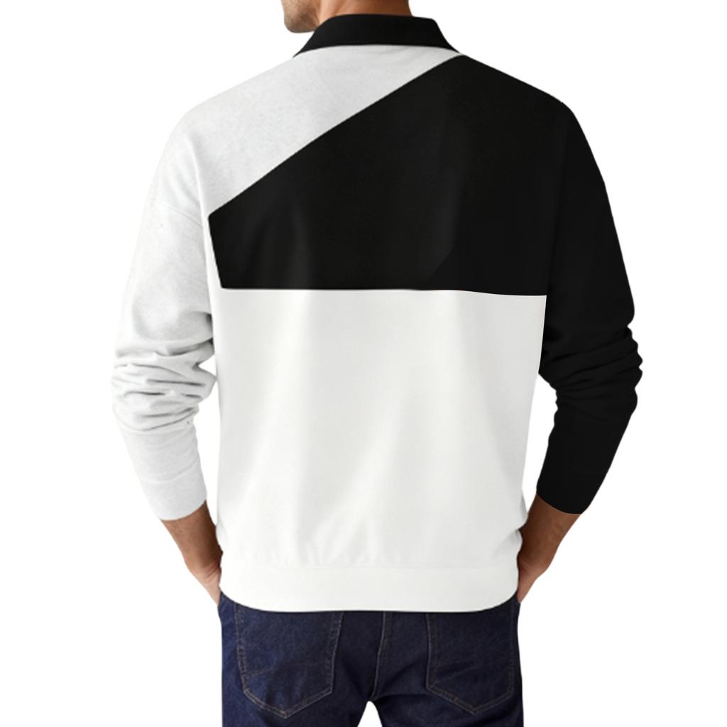 Men's  Leisure  Flip Collar  Upper Garment