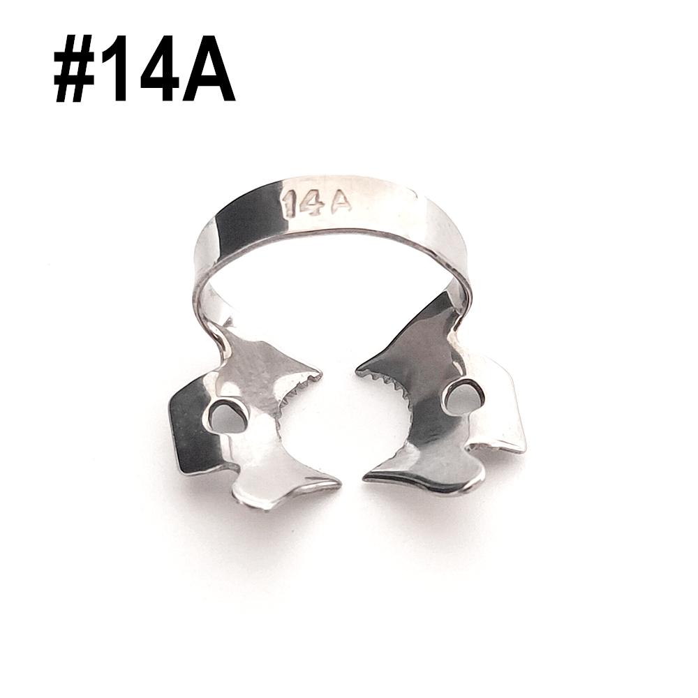 

1 шт. Найпопулярніші затискачі кофердам для реставрації зубів із гумовим затискачем із зубчастою пилою Матеріал нержавіюча сталь 1 pc NO.14A saw