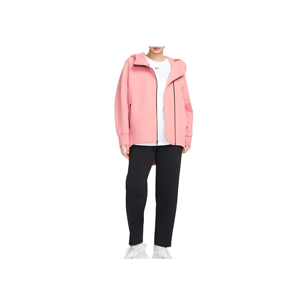 Nike Solid Color Hooded Casual Jacket Women Jackets Pink FB8244-618