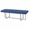 DKD Home Decor-DKD Home Decor Blue Polyester Steel Bench (150x45x45cm)