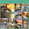 5d Painting Diamond Nice Diy Lake View Diamond Embroidery Cross Stitch Kit Full Rhinestone Mosaic Home Decor