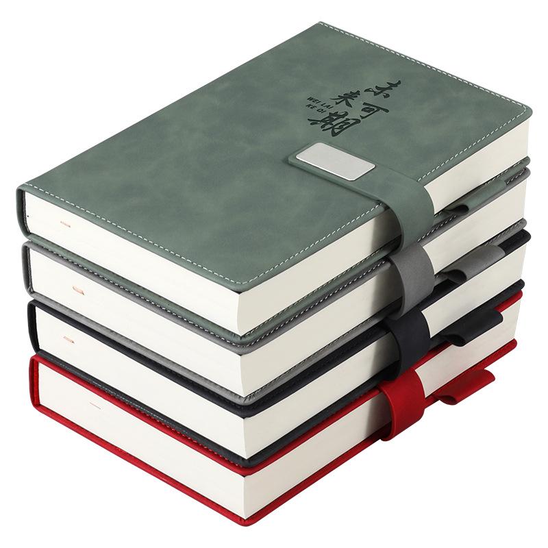 Custom B5 Notebook Gift Set with Thickened Cover, A5 Business Diary, and Logo Printing.