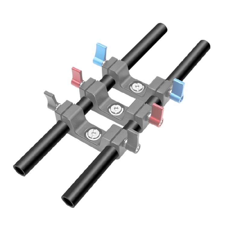 Lightweight 15mm Camera Rail Rod Aluminum M-12 Threaded Extension Bar For DSLR Rigging Studio Accessories 2pcs