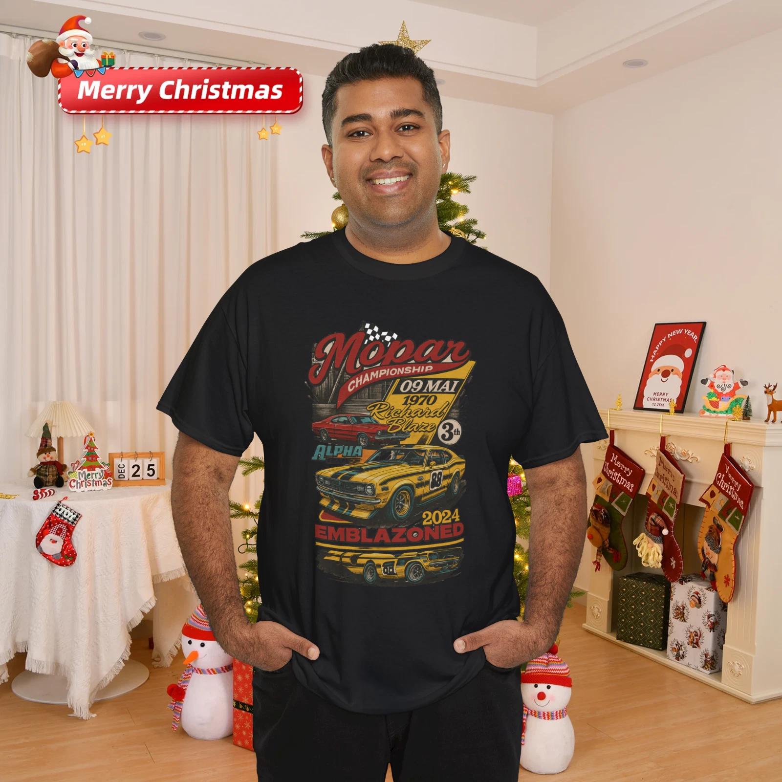 Mopar Championship 1970 Retro Muscle Car Racing T-Shirt L