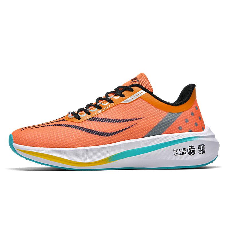 High-quality Flying Electric Carbon Board Racing Training Shoes Red Rabbit Breathable Shock Absorption Rebound Professional Marathon Sports Shoes
