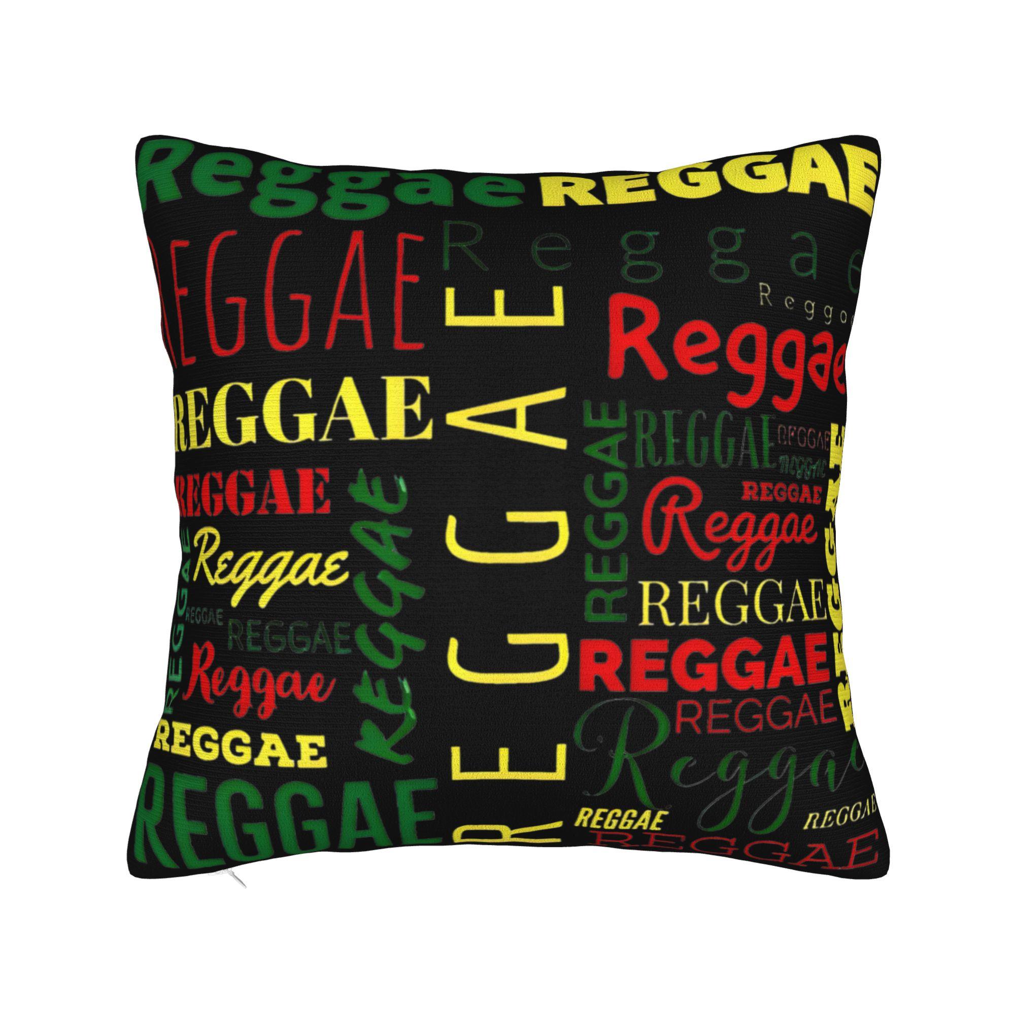 Lion Of Judah Rasta Colours Square Pillow Case Polyester Decorative Pillow Reggae  Funny Cushion Covers 30x30cm 12x12in