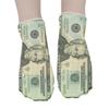 Herren Damen Lustig Unisex Neuheit 3D Gedruckte Knöchelsocken Dollar Schein Geld Muster Kurzschaftsocken Weihnachtsfeier Geschenk