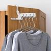 5-Hole Portable Clothes Hanger Foldable Travel Drying Rack for Hotel Camping Backpacking