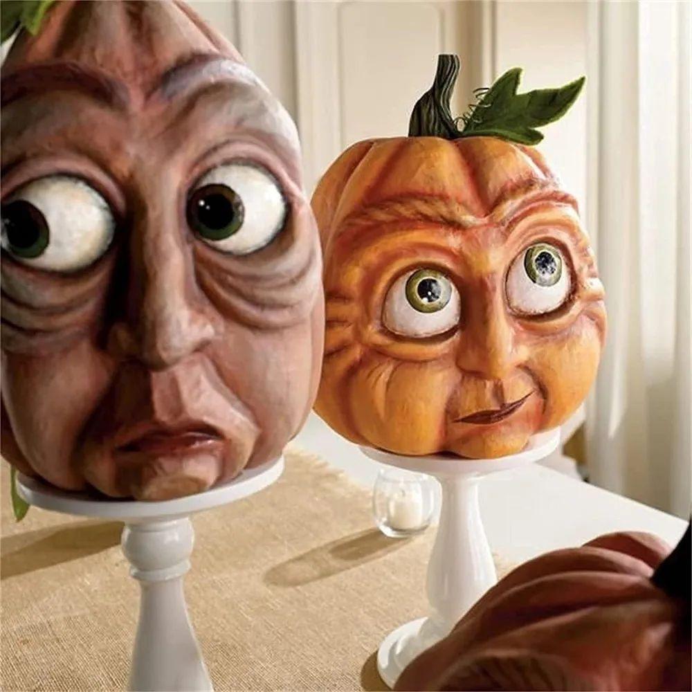 Halloween Atmosphere Outdoor Decoration Props Ghost Party Mutated Pumpkin Head Courtyard Decorationindoor Garden Accessories