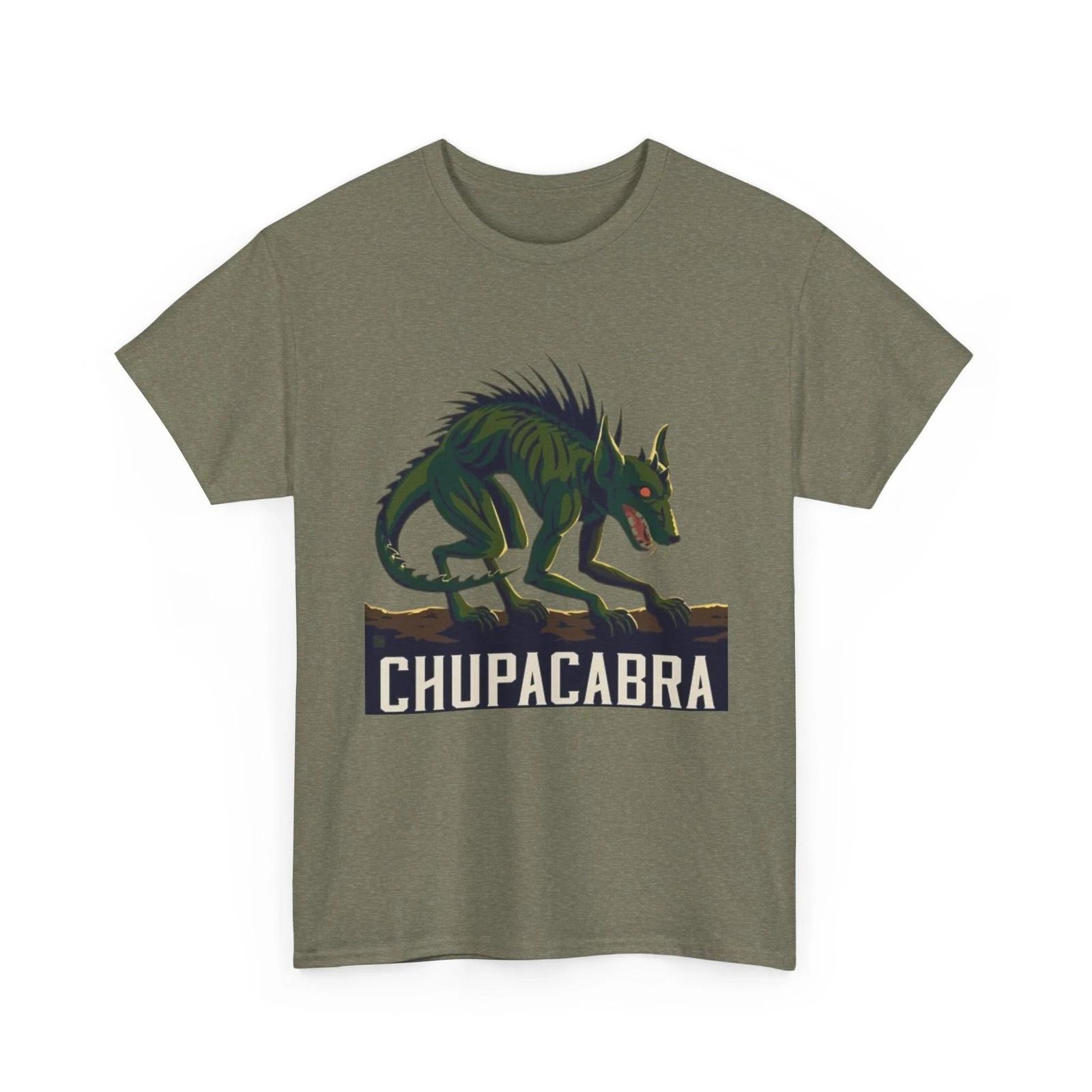 

Legendary Cryptid Chupacabra Printed T shirt Mythical Creature Collectible 3XL