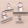 Office Stationery Round Head Steel Clip Silver Round Head Clip Receipt Clip Stainless Steel Round Long Tail Clip Wholesale