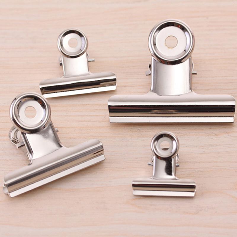 Round Head Steel Clip Silver Receipt Clip Stainless Steel Long Tail Clip