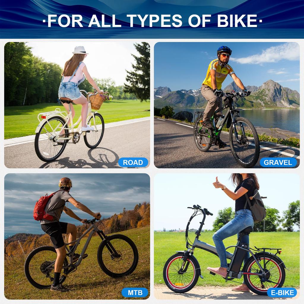 TINGSING Mountain Bike Pedals MTB Road Nylon Fiber Bicycle Lightweight Wide Flat Platform Cycling MTB Accessories Double Sided Pins Turquoise Non-Slip