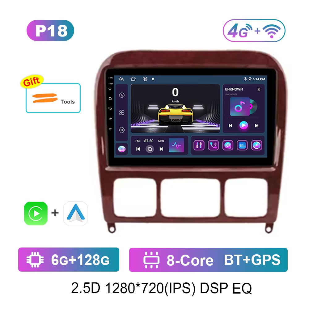 for Mercedes Benz S Class W220 S280 S320 S350 S400 S430 S500 S600 S55 AMG Car Video Multimedia Player WiFi Android GPS Carplay