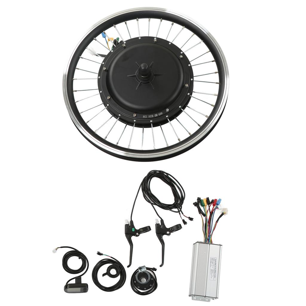 48V 1000W Electric Bike Kit Front Wheel Motor Controller Thumb Throttle Brake Panel LCD5 Display for Mountain Bike