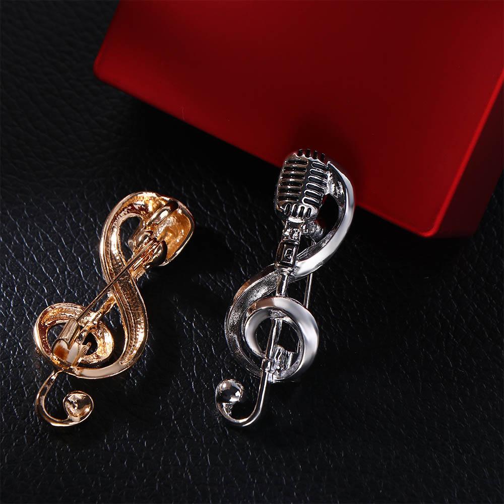 Accessories Lapel Brooch Concert Microphone Brooches Music Note Brooch Brooches Pin Enamel Pin