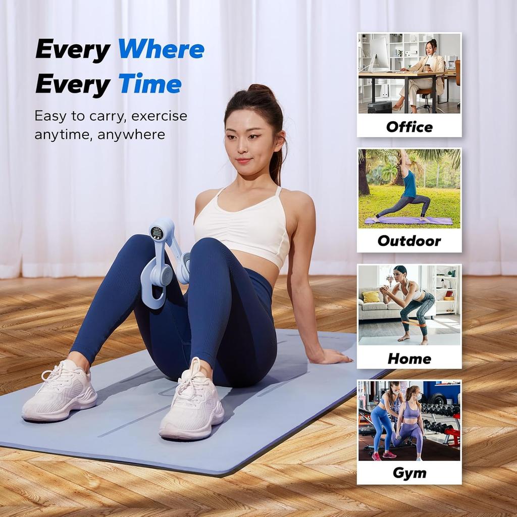 MERACH Thigh Master, Home Fitness Equipment, Kegel Exerciser, Pelvic Floor Muscle Trainer, Inner Thigh Hip Exercise Workout Equipment for Women with