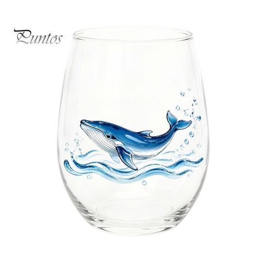 Bicchieri da Cocktail a Tema Horror Bicchiere in Vetro a Tema Halloween Gatto Nero Fantasma Teschio Zucca Dipinto a Mano Tazza da Bevanda Autunnale Vetro Senza Piombo Spettrale
