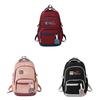 Nylon Large Capacity Dual Shoulder Backpack For College Students With Breathable Cushion Straps