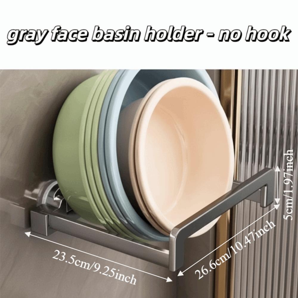 Telescopic Punch-Free Washbasin Storage Rack Wall Mounted No Drill Basin Holder Bathroom