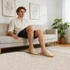 1 Coppia Traspiranti Comode Morbide Quotidiane Leggere Hotel Monouso Elasticità Cotone Antiscivolo Mezza Coppia Pantofole Schiuma
