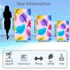 Colorful leaves with fresh patterns polyester microfiber beach towel is highly absorbent suitable for swimming and beach outings