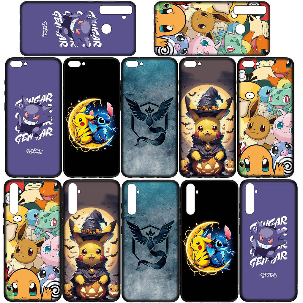 Handyhülle für Samsung Galaxy S25 S23 S22 S24 Ultra FE Plus A05 A06 A15 A16 A36 A37 A35 A52 A54 A55 A56 A57 A25 A53 A17 Anime Pokemon GO Pikachu Hülle