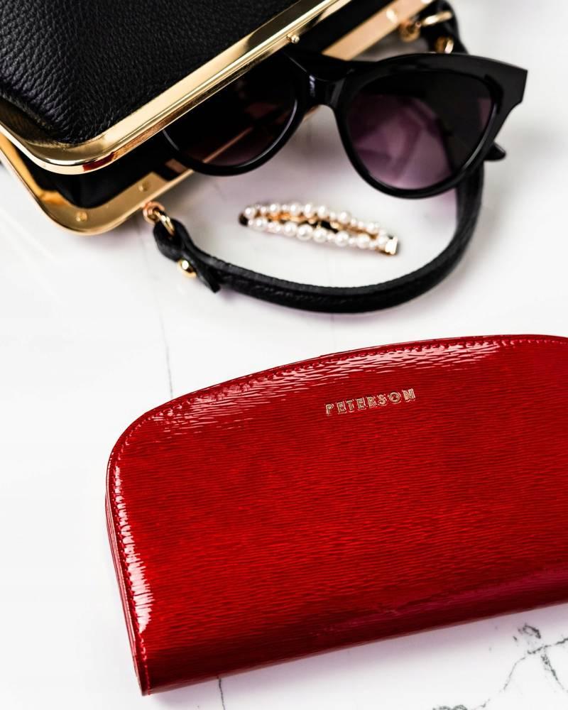 Large women's wallet made of natural leather - Peterson