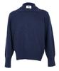 FRUI Non-Button Collar Knitwear_Navy