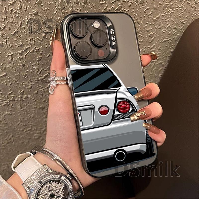 

Мягкий чехол для iPhone с мультяшным автомобилем для 11/12/13/14/15/16 Pro и 11/12/13/14/15/16 Plus с лазерным дизайном iPhone 11